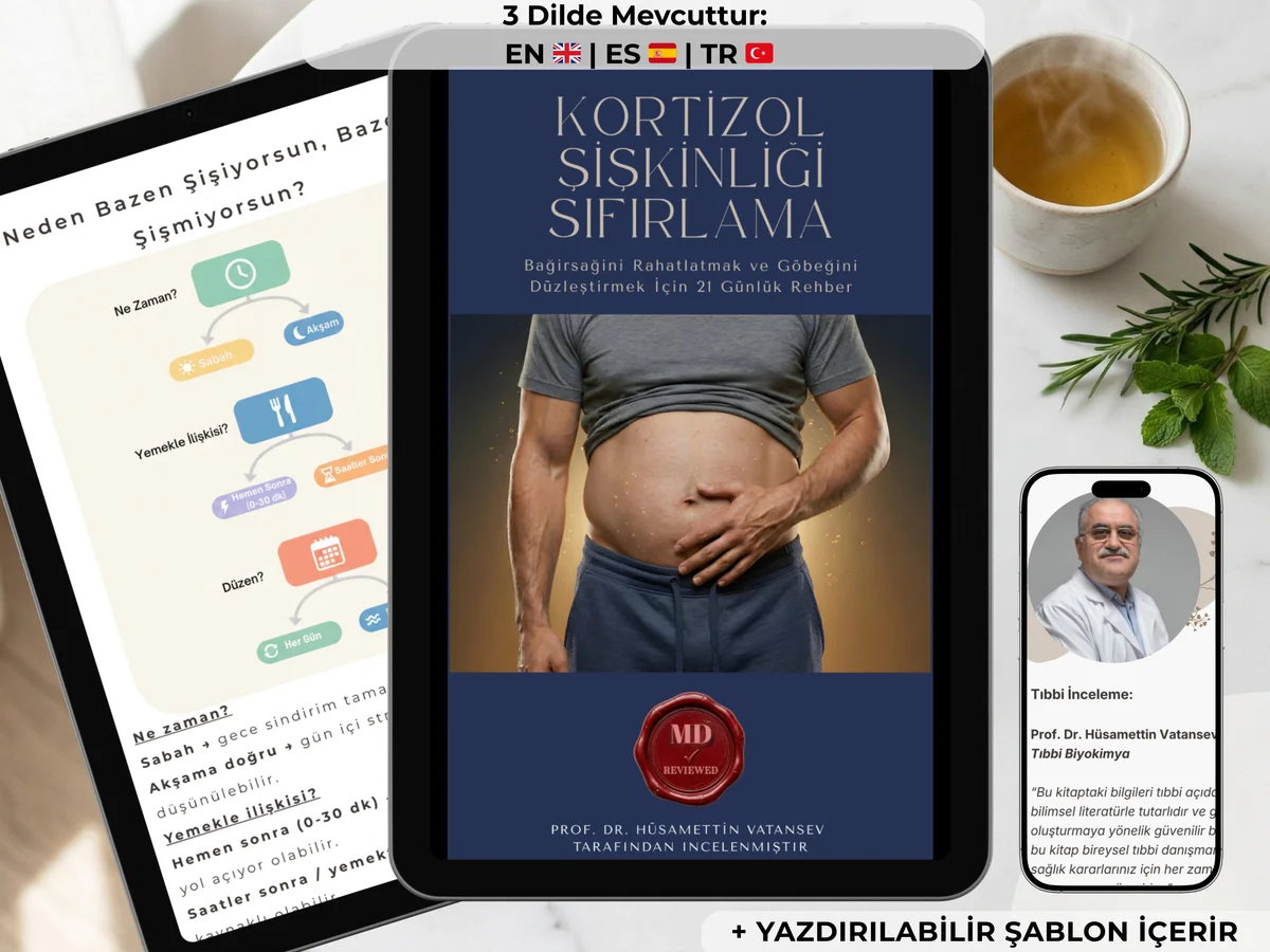 KORTİZOL ŞİŞKİNLİĞİ SIFIRLAMA REHBERİ | VibeVit